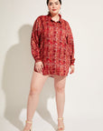 Nomads Swimwear - Sol Button-Up Shirt Dress - Iguana -