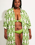 Nomads Swimwear - Sol Button-Up Shirt Dress - Pothos -
