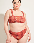 Nomads Swimwear - Current Top II - Iguana/Merlot -