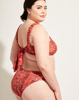 Nomads Swimwear - Current Top II - Iguana/Merlot -