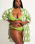 Nomads Swimwear - Sol Button-Up Shirt Dress - Pothos -