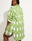 Nomads Swimwear - Sol Button-Up Shirt Dress - Pothos -