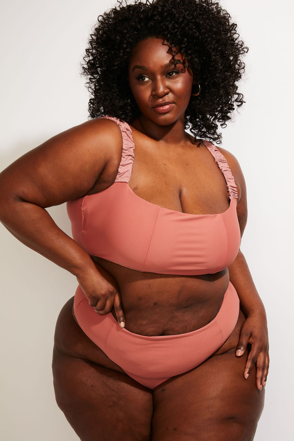 Current Swim Bottom II - Dusty Rose