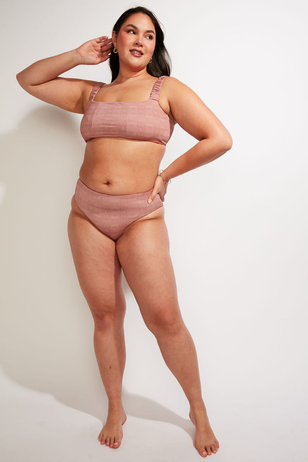 Current Swim Bottom II - Dusty Rose