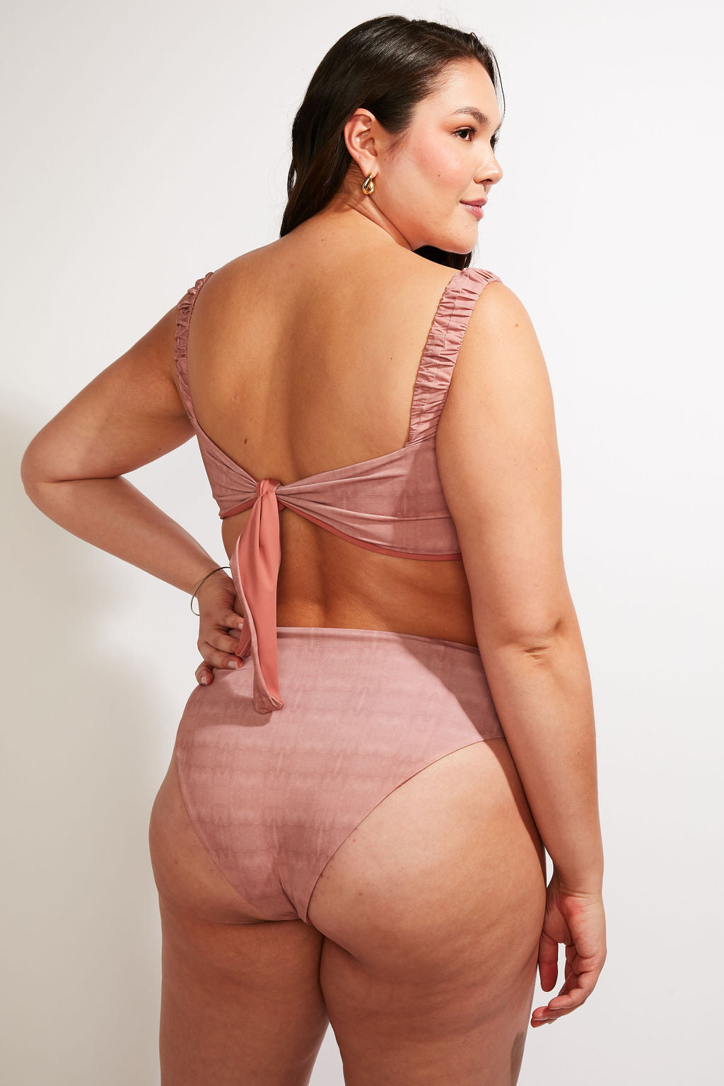 Current Swim Bottom II - Dusty Rose