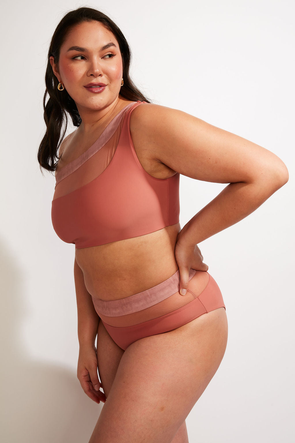 Bay Swim Bottom II - Dusty Rose