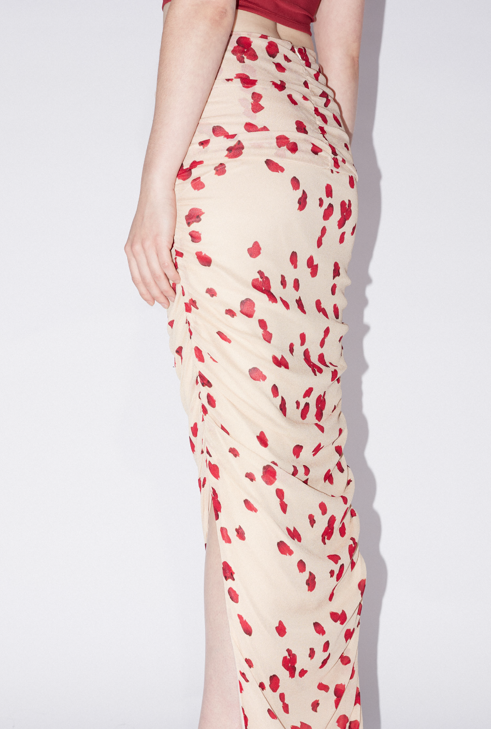 SAEMDI - LYKKE PRINTED CHFFON SKIRT -