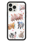 Wildflower iPhone case 13 Pro Max Little Piggies Animal Pink Cute