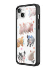 Wildflower iPhone case 14 Little Piggies Animal Pink Cute