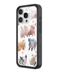 Wildflower iPhone case 15 Pro Little Piggies Animal Pink Cute