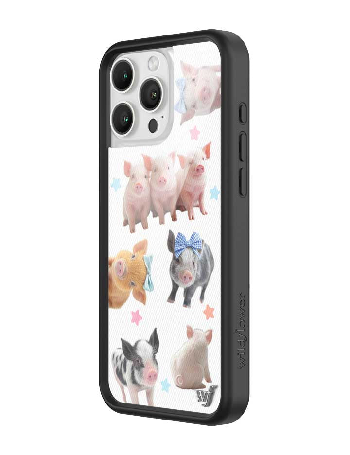 Wildflower iPhone case 16 Pro Max Little Piggies Animal Pink Cute