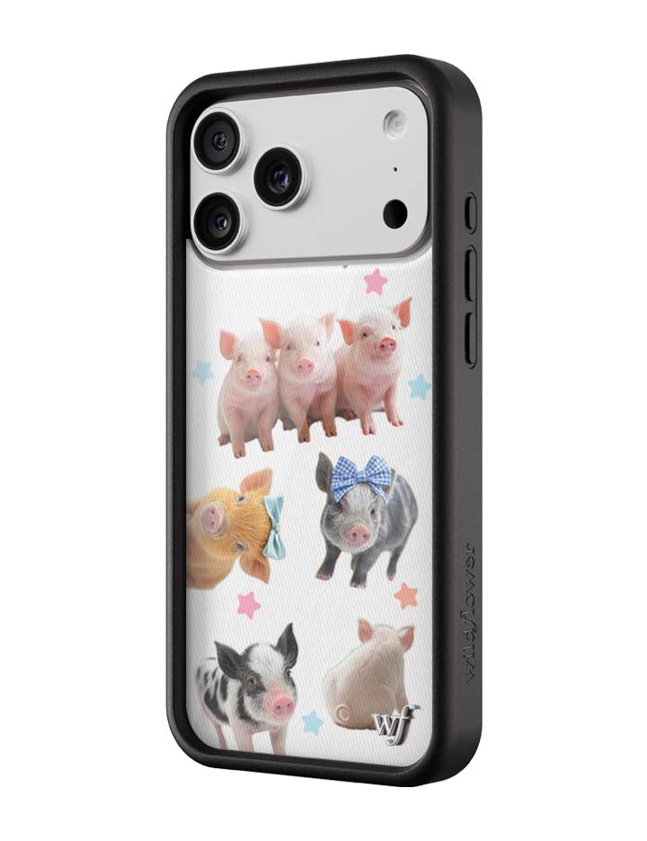 Wildflower iPhone case 17 Pro Max Little Piggies Animal Pink Cute