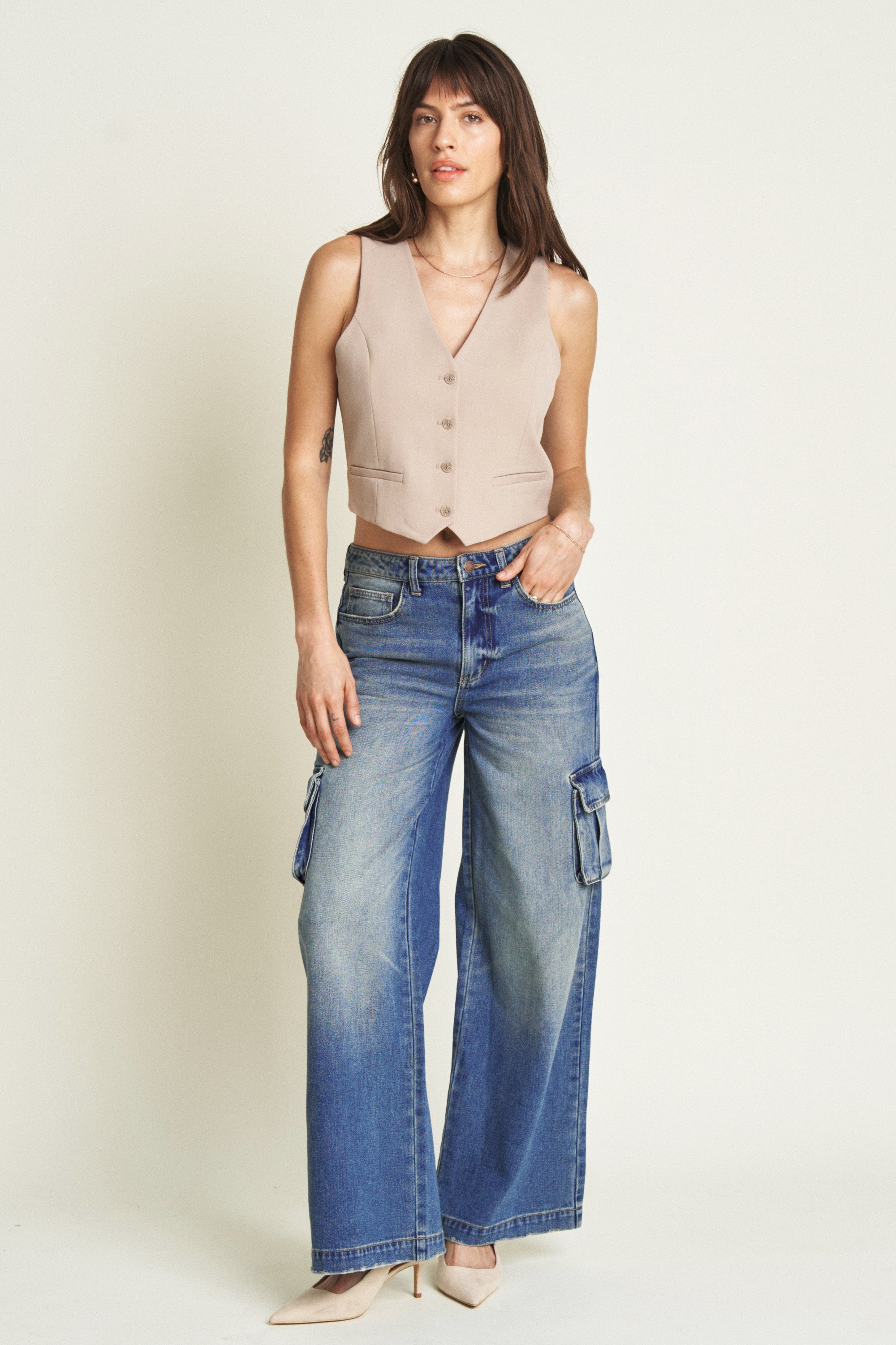 Oliver Logan - Madison Cargo - Aged Indigo -