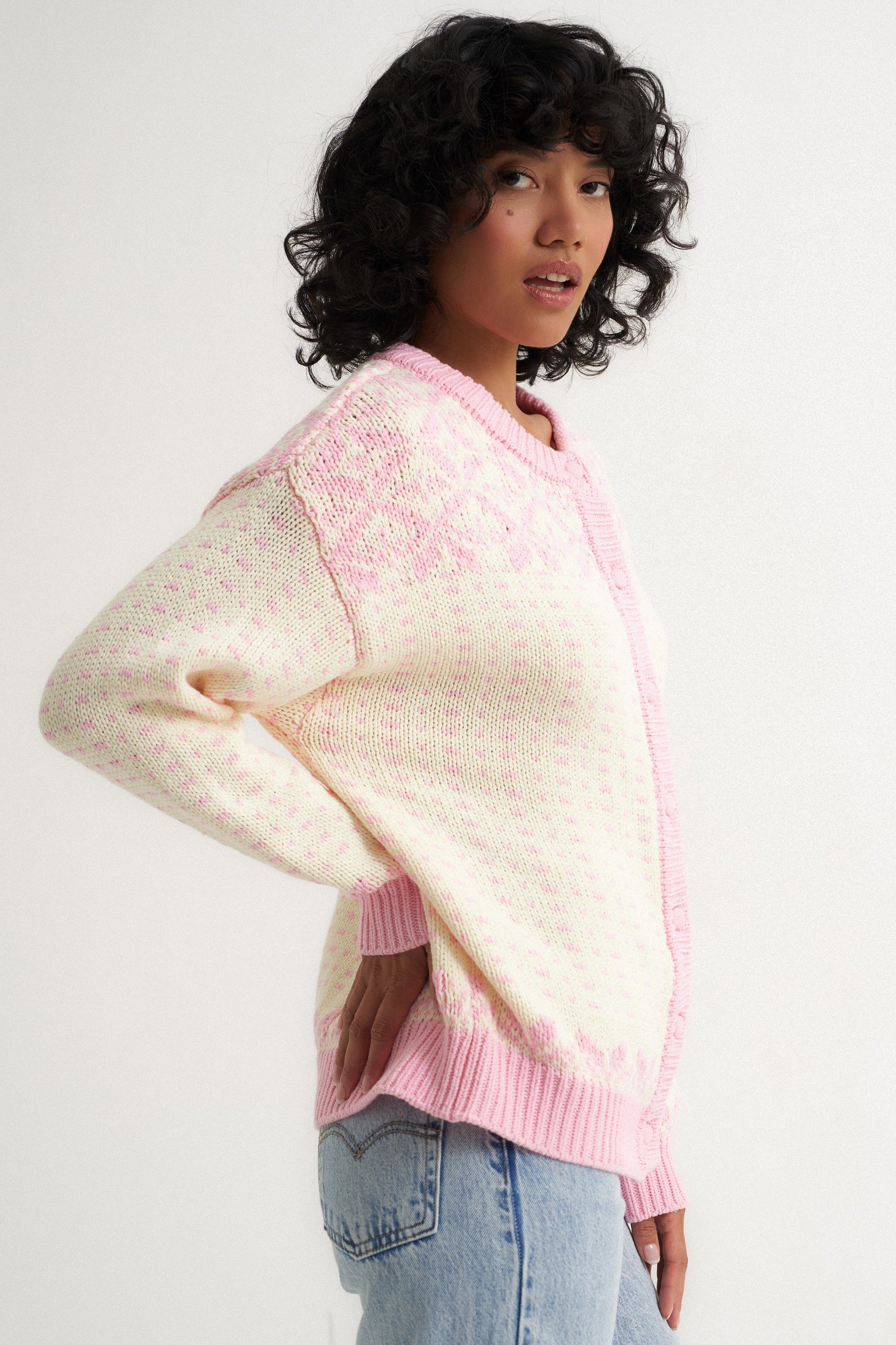 Callahan Knitwear - Oversized Maeve Cardigan - Pink -