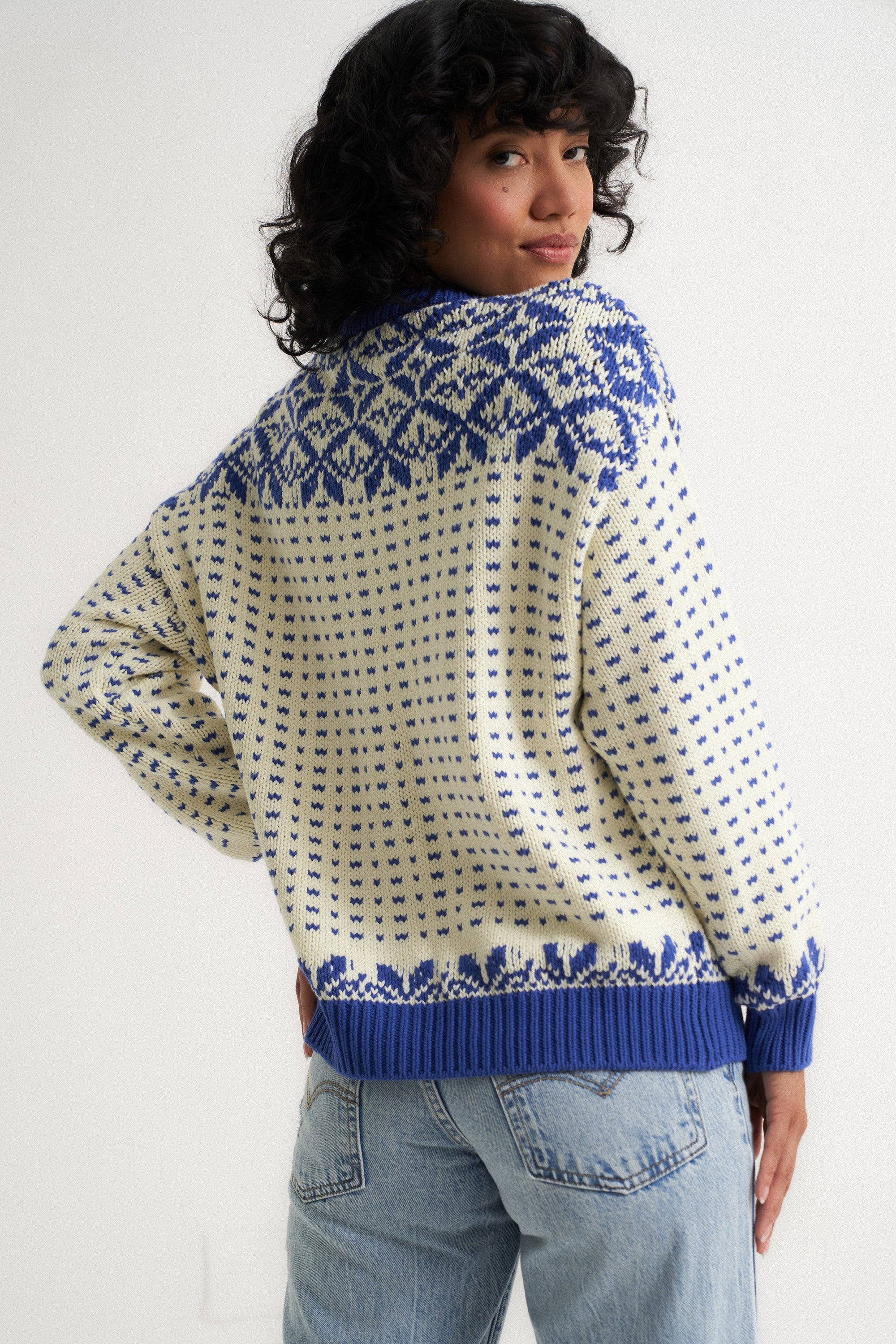 Callahan Knitwear - Oversized Maeve Cardigan - Blue -