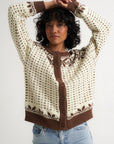 Callahan Knitwear - Oversized Maeve Cardigan - Toffee -