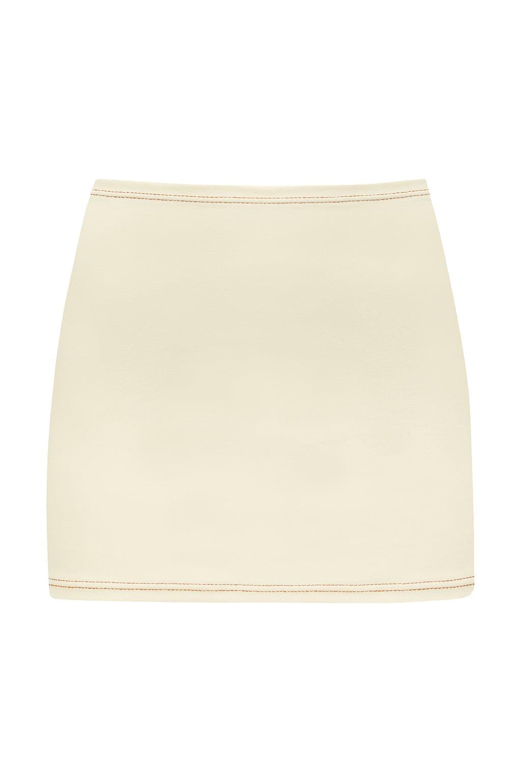 Montce - Oat Terracotta Binded Micro Skirt -