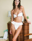 Montce - Oat Terracotta Binded Tamarindo Ruffle Bikini Bottom -
