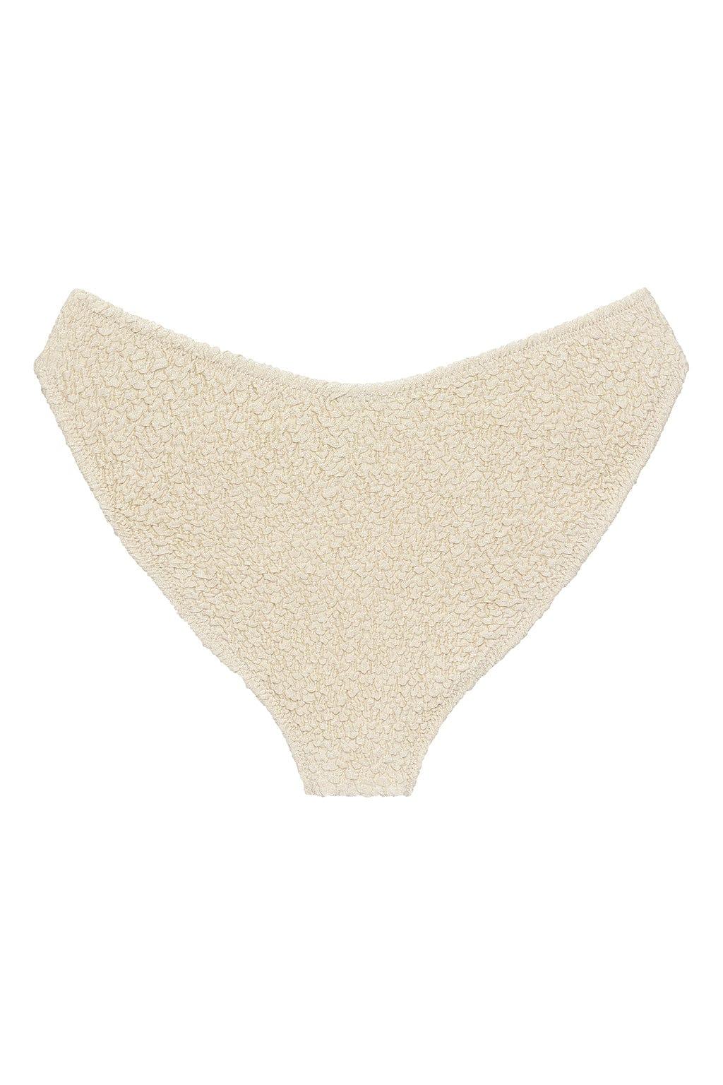 Montce - Oat Texture Added Coverage Bikini Bottom -