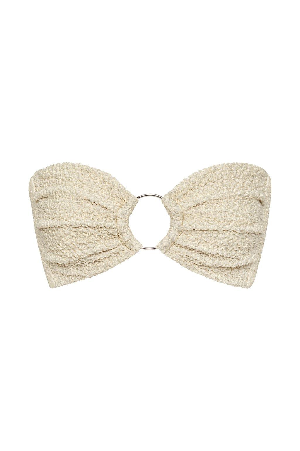 Montce - Oat Texture Tori Ties Bandeau Bikini Top -