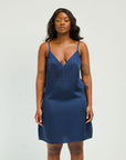 ettitude - Sateen Slip Dress - Ocean S