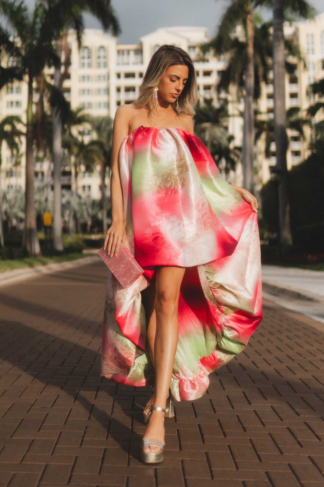 ONE33 SOCIAL - The Dixie High-Low Bubble Hem Dress -
