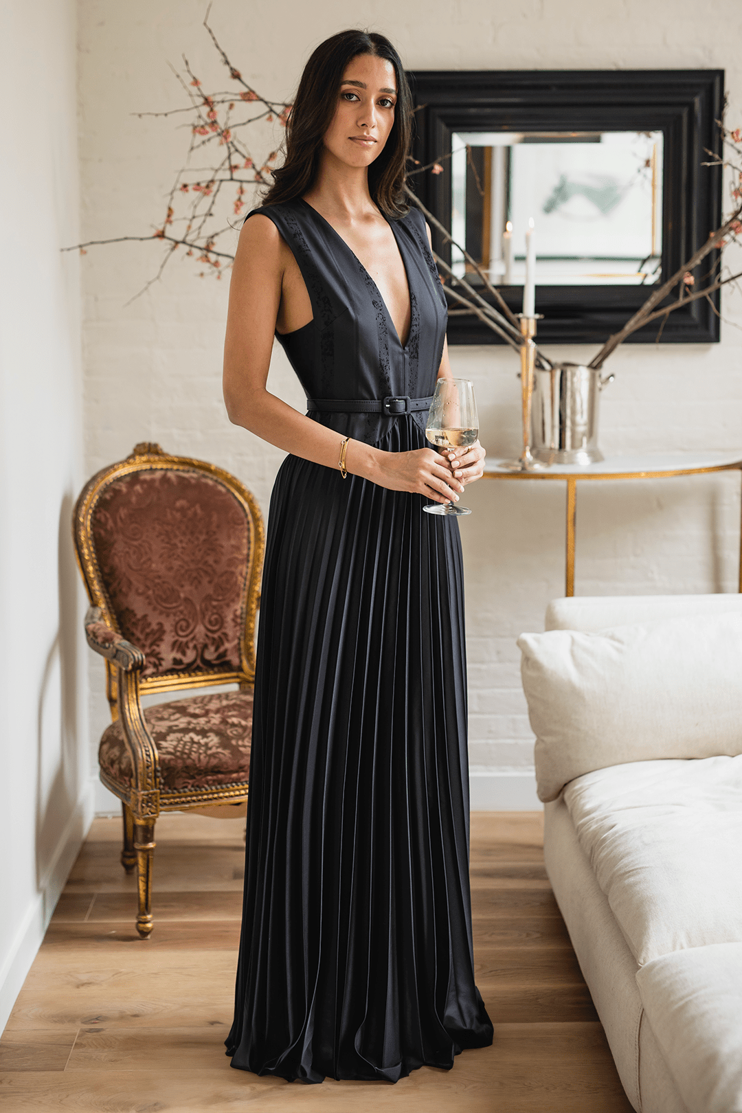 ONE33 SOCIAL - The Jaelyn - Pleated Gown -