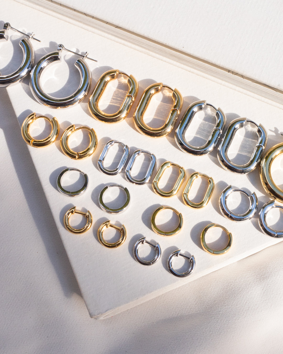 Luv Aj - XL Chain Link Hoops- Gold -