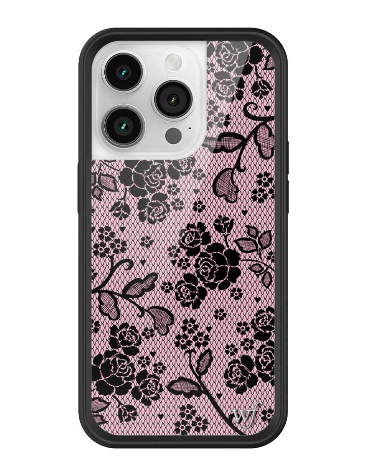 Wildflower iPhone case 14 Pro Lace Lover Pink Cute