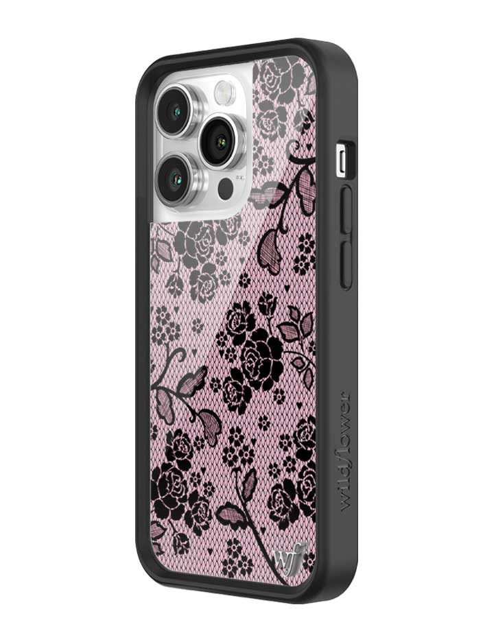 Wildflower iPhone case 14 Pro Lace Lover Pink Cute