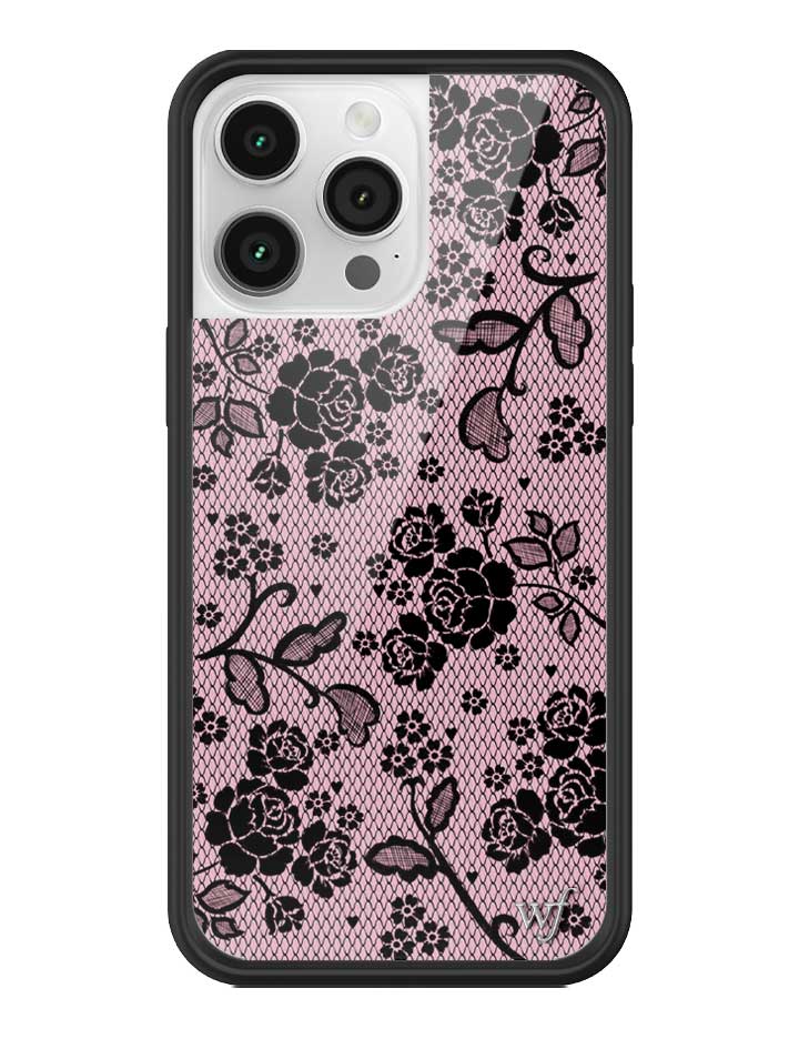 Wildflower iPhone case 14 Pro Max Lace Lover Pink Cute