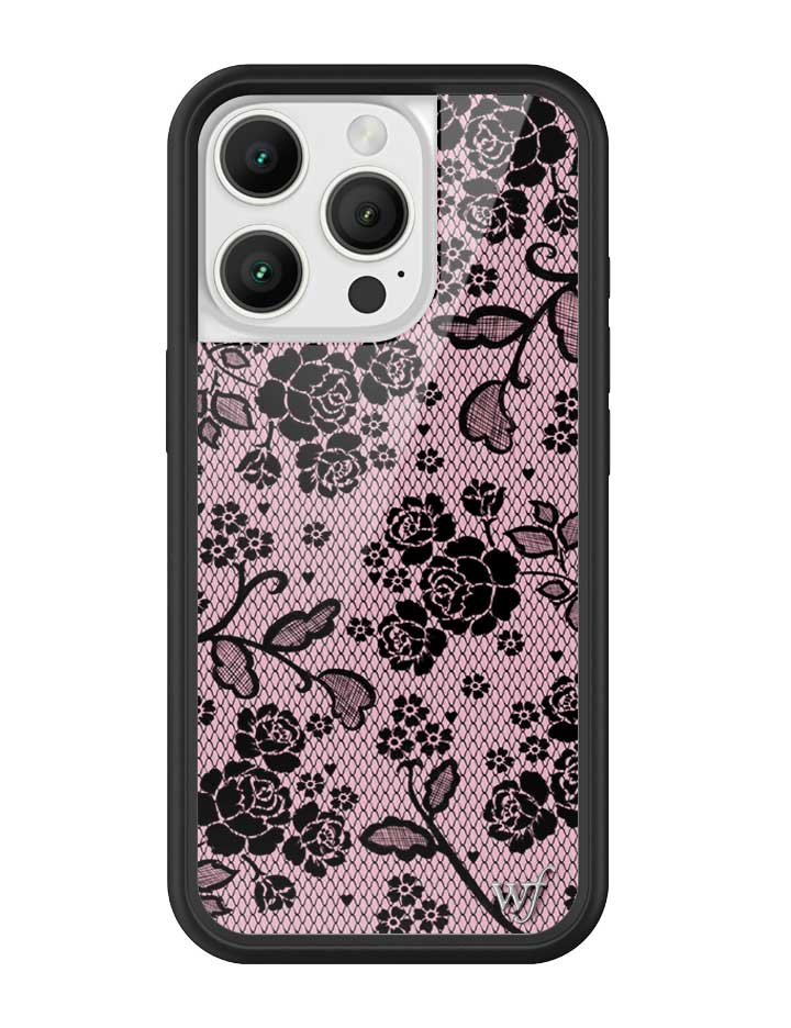 Wildflower iPhone case 16 Pro Lace Lover Pink Cute
