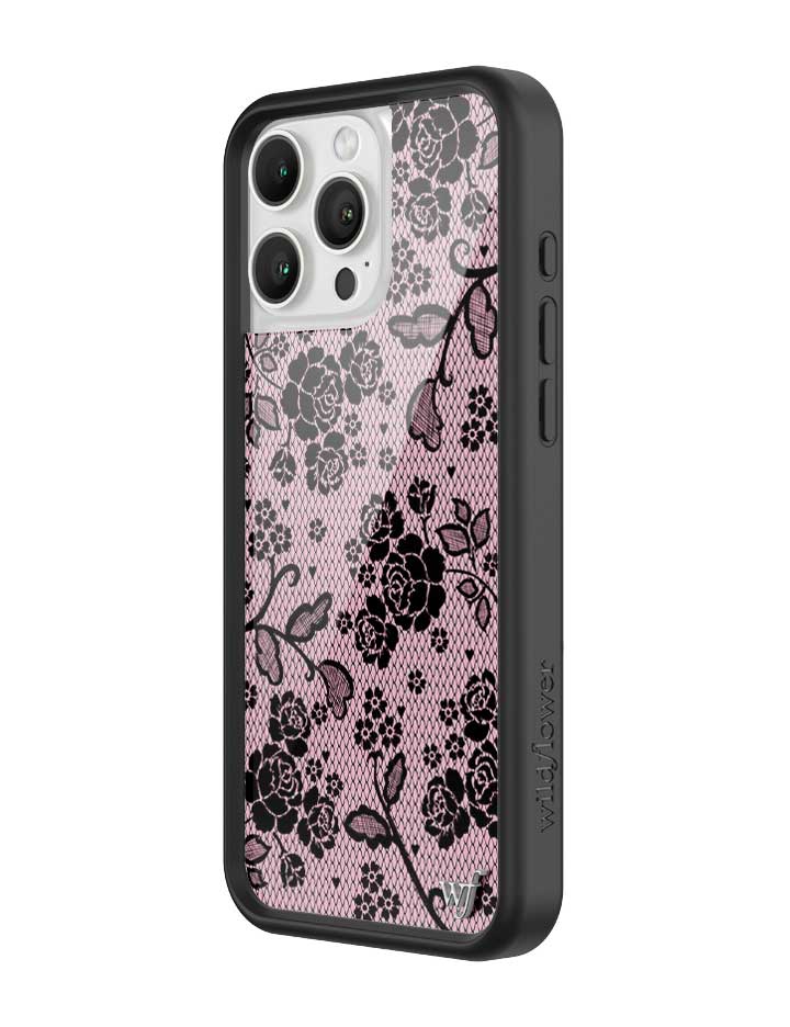 Wildflower iPhone case 16 Pro Max Lace Lover Pink Cute