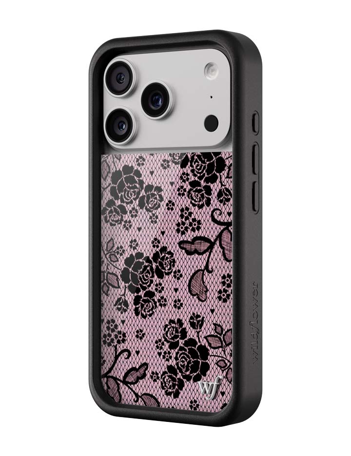 Wildflower iPhone case 17 Pro Lace Lover Pink Cute