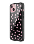 Wildflower iPhone case 15 Plus Super Cute Star Pink
