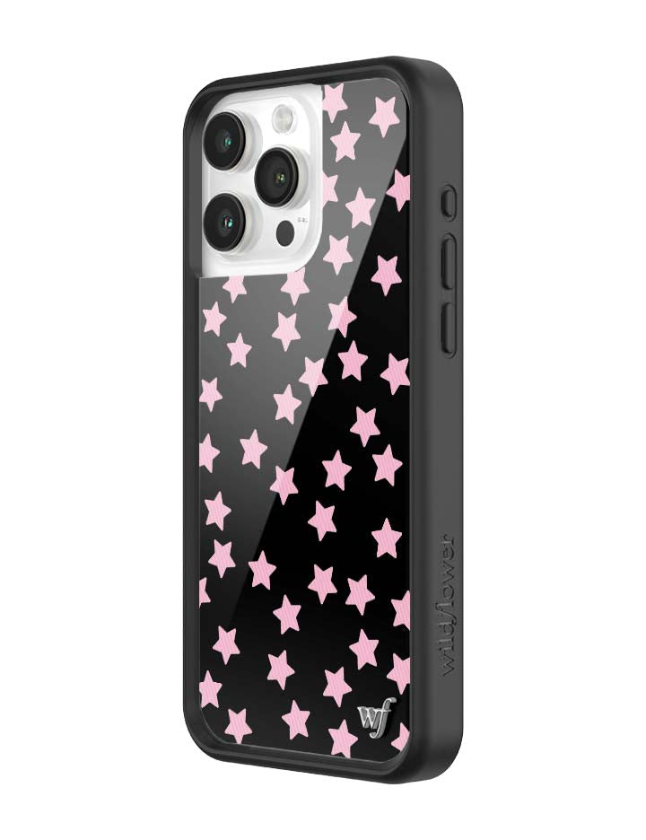 Wildflower iPhone case 15 Pro Max Super Cute Star Pink