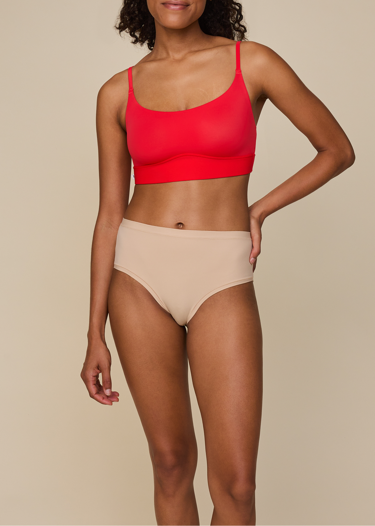 Harper Wilde - Bliss Scoop Adjustable Bralette - Tomato -
