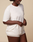 Harper Wilde - Cloud Cotton T-Shirt - Heather Oatmeal -