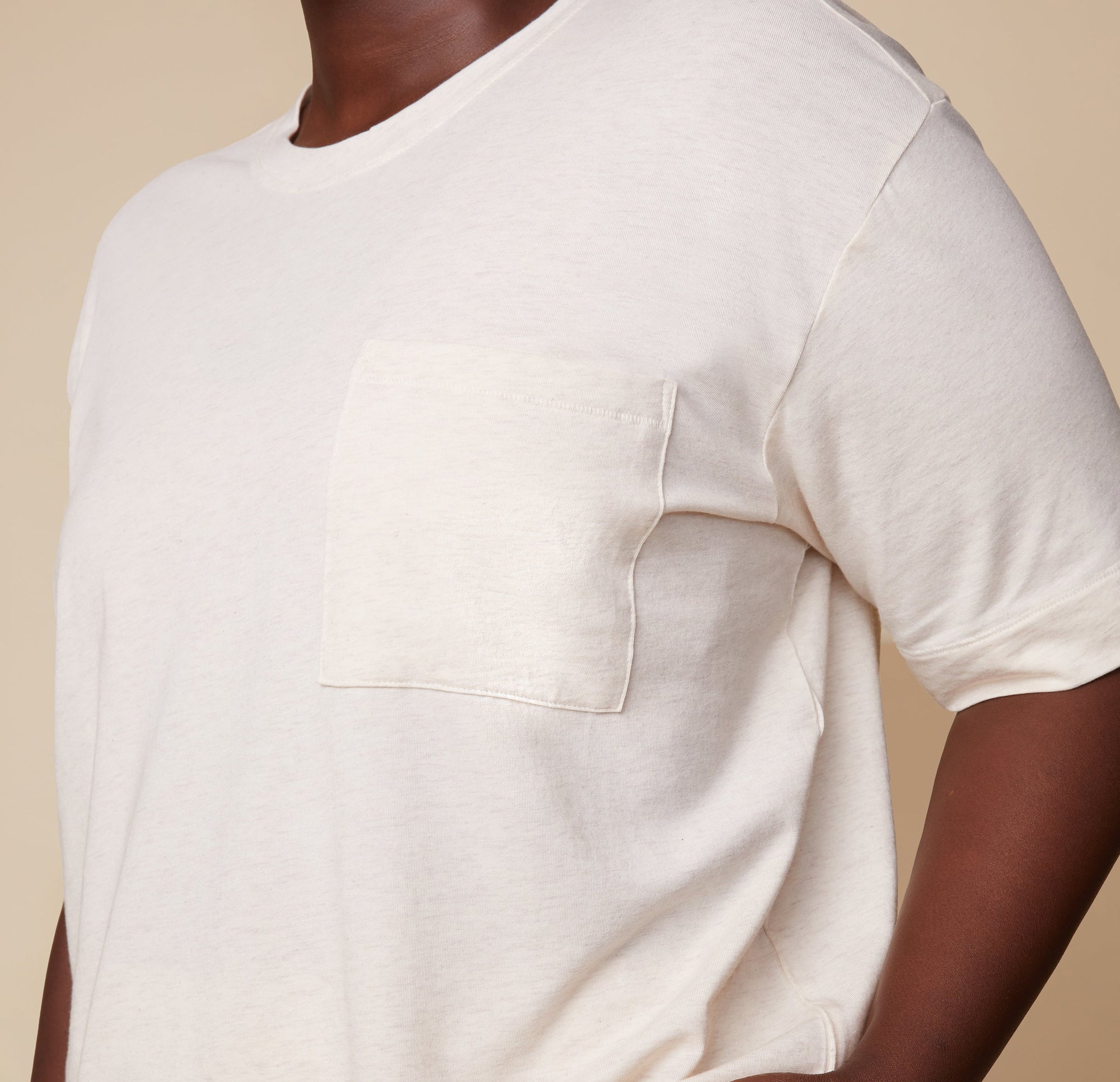 Harper Wilde - Cloud Cotton T-Shirt - Heather Oatmeal -