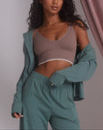 Harper Wilde - Perfect Pima Long Sleeve PJ Shirt - Rainforest -