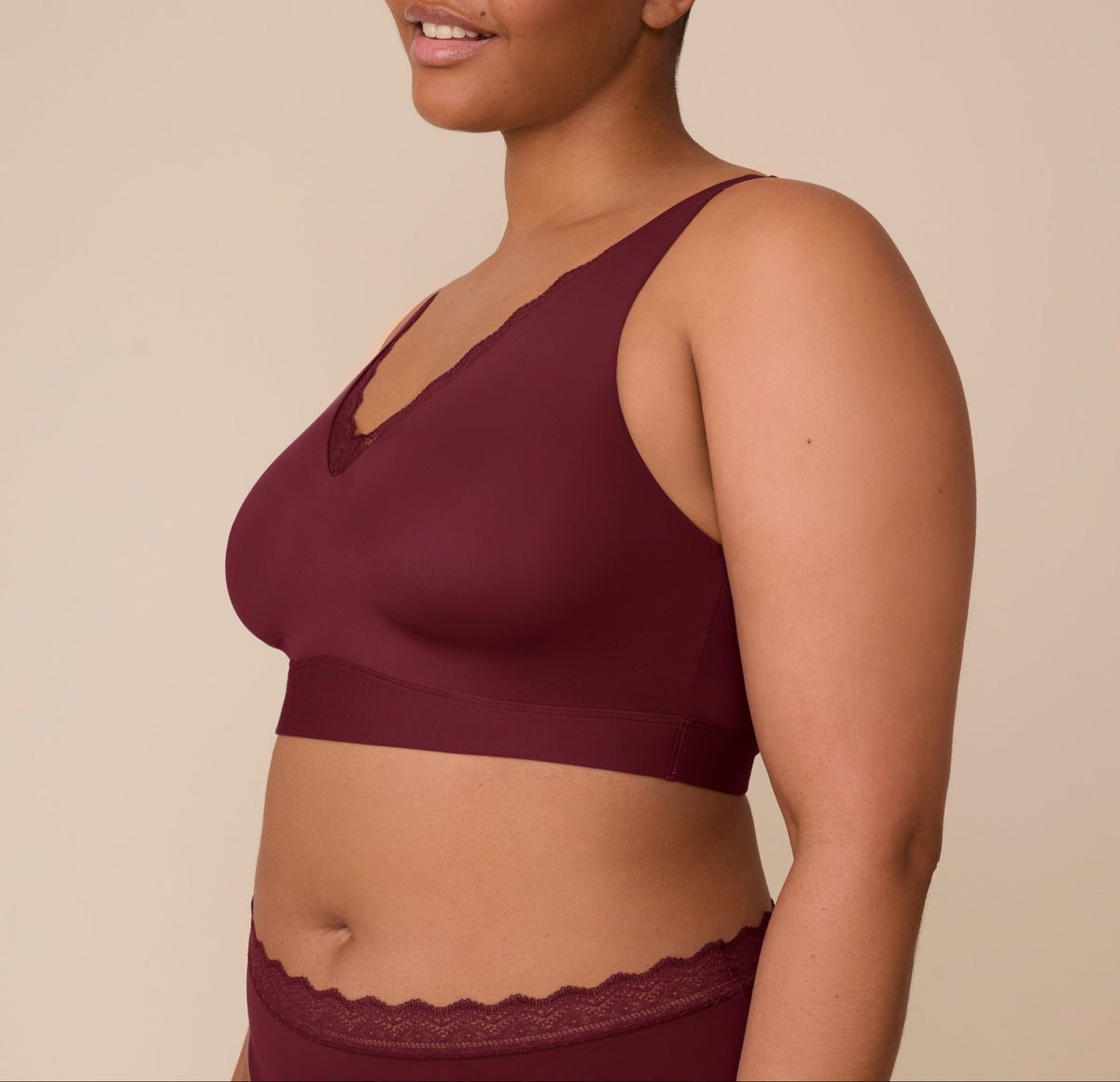 Harper Wilde - Bliss Lace Bralette - Bordeaux -