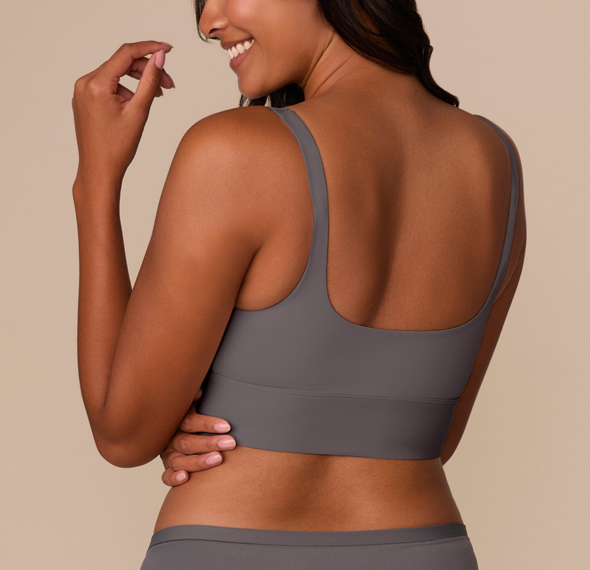 Harper Wilde - Bliss Square Neck Bralette - Smoke -