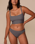 Harper Wilde - Bliss Square Neck Bralette - Smoke -