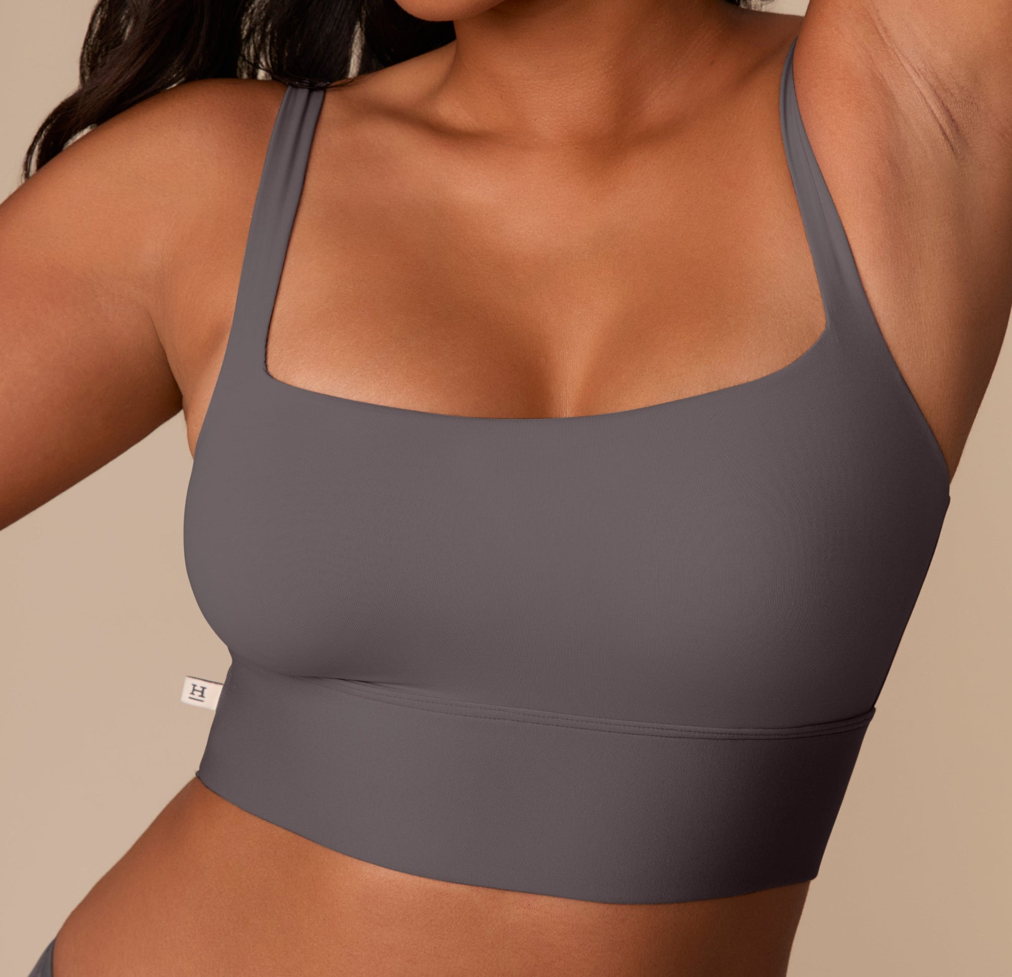 Harper Wilde - Bliss Square Neck Bralette - Smoke -