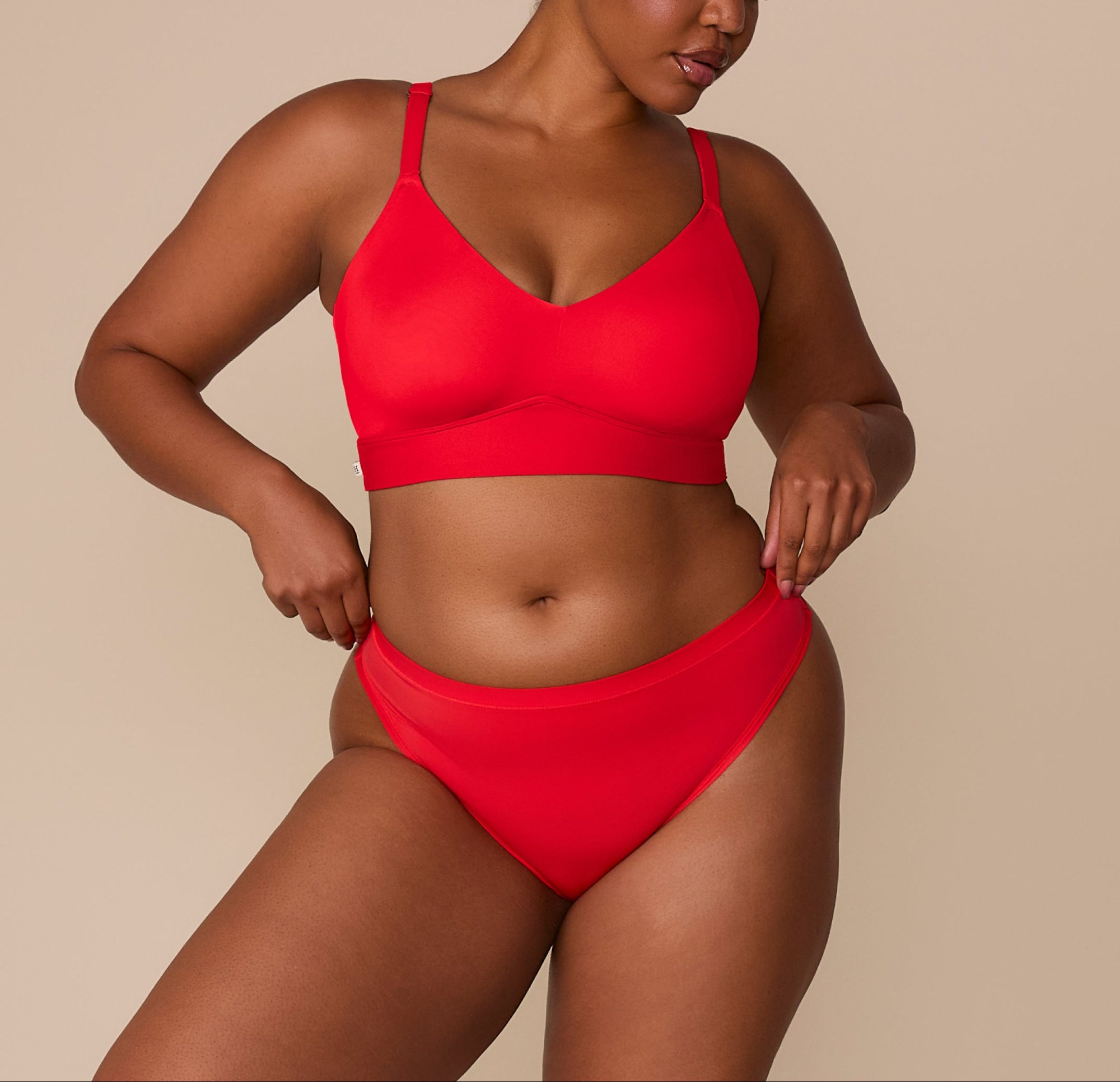 Harper Wilde - Bliss Triangle Bralette - Cherry -