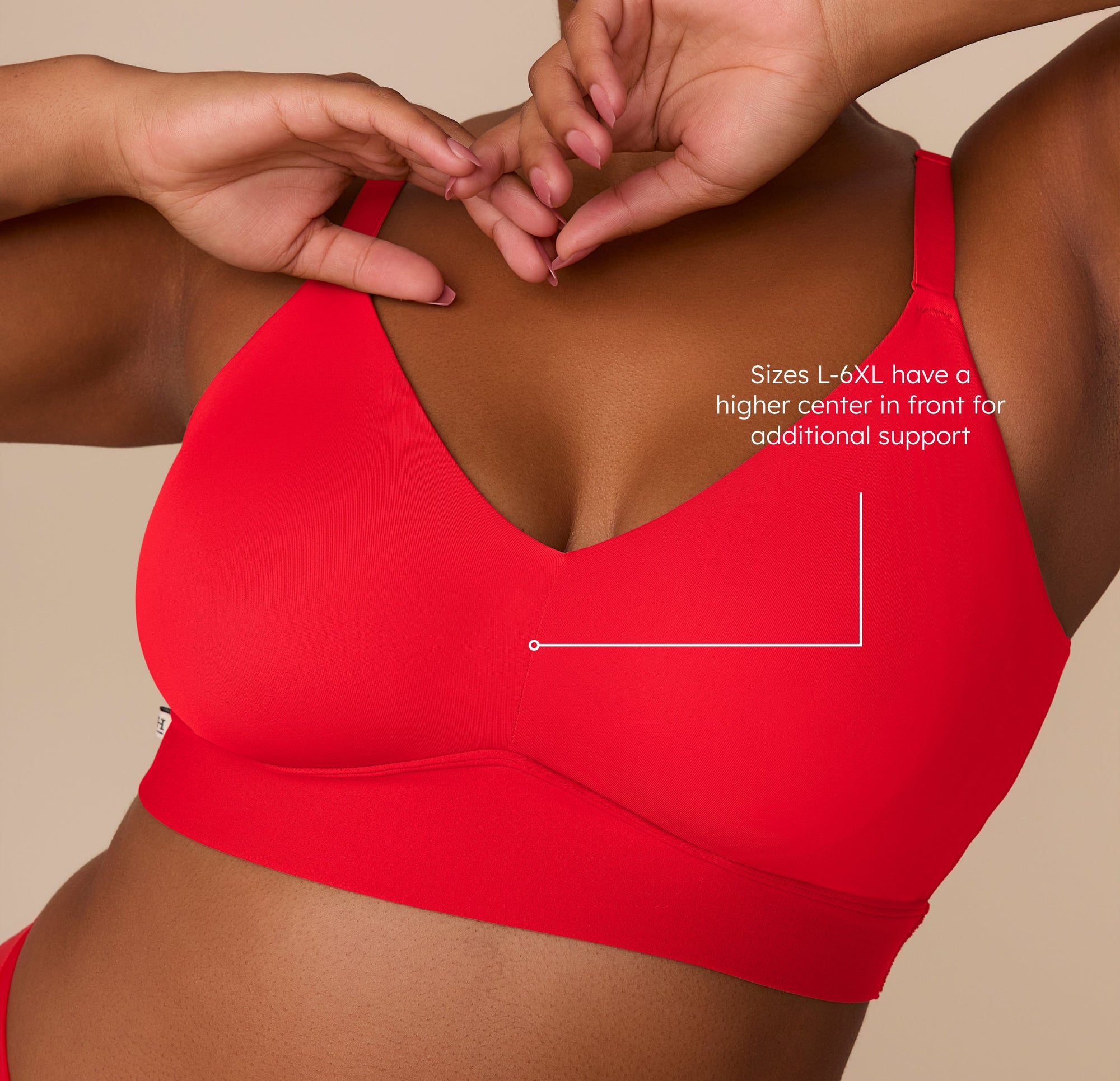 Harper Wilde - Bliss Triangle Bralette - Cherry -