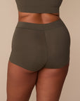 Harper Wilde - Cloud Cotton Highwaist Boyshort - Olive -