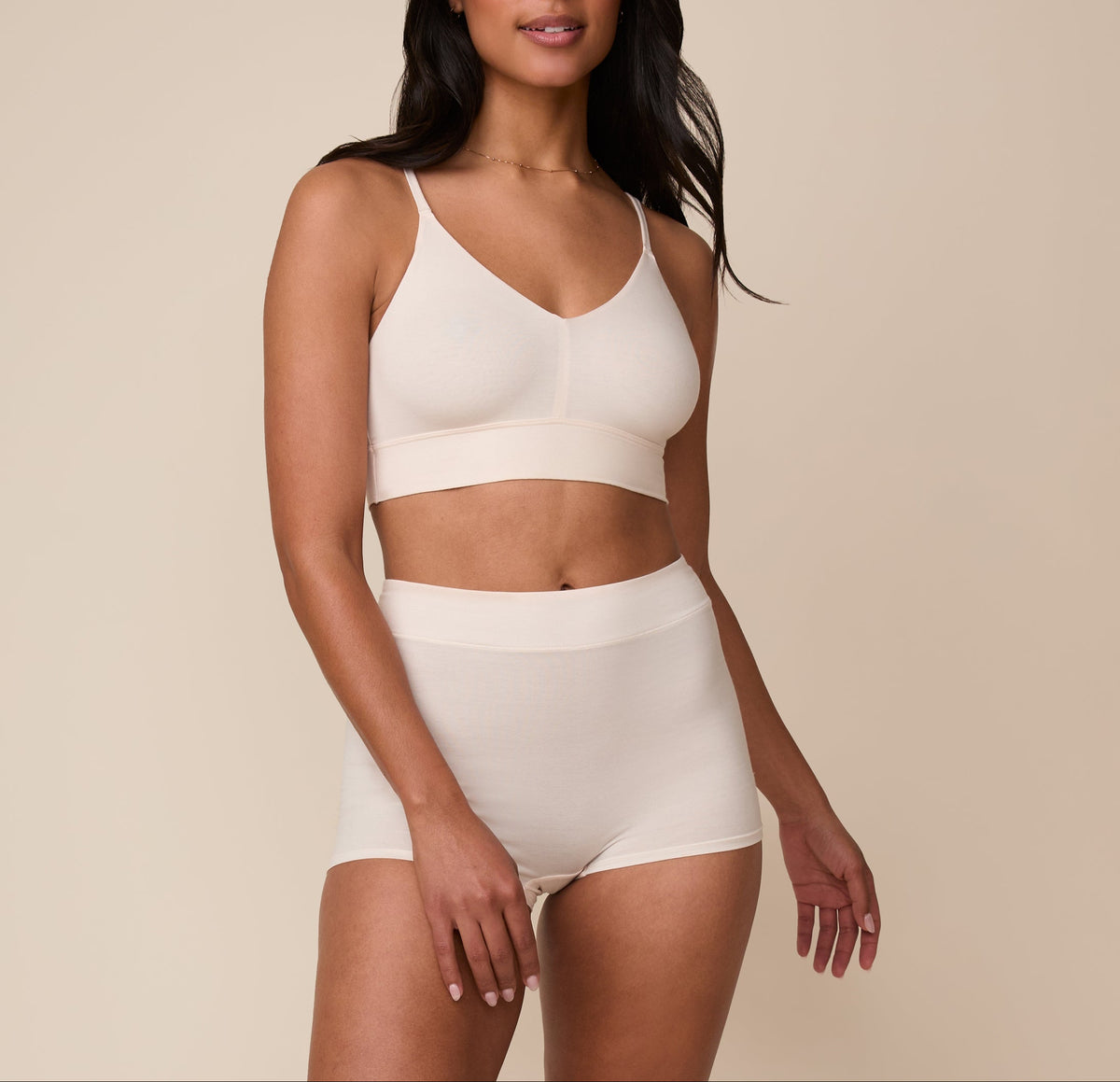 Harper Wilde - Cloud Cotton Highwaist Boyshort - Quartz -