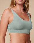 Harper Wilde - Cloud Cotton Scoop Bralette - Seaglass -