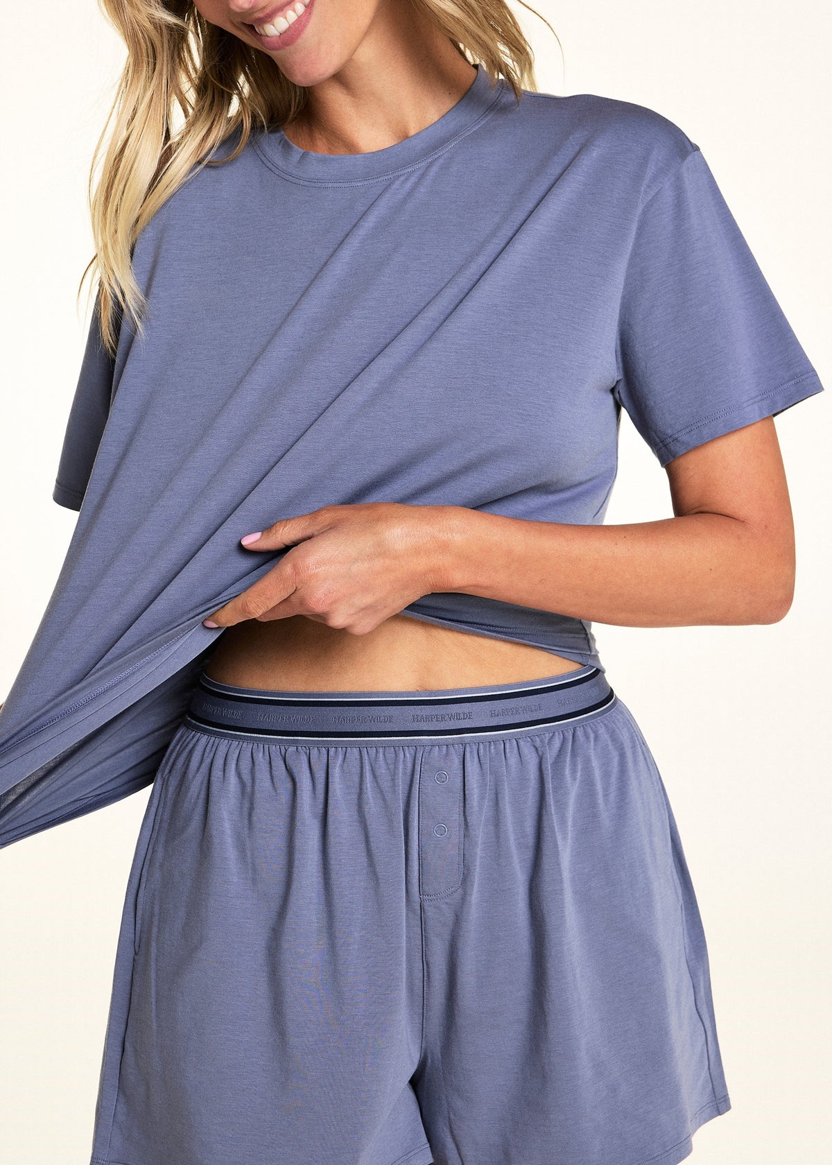 Harper Wilde - Cloud Cotton T-Shirt - Slate -